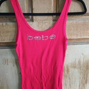 Bebe logo tank top